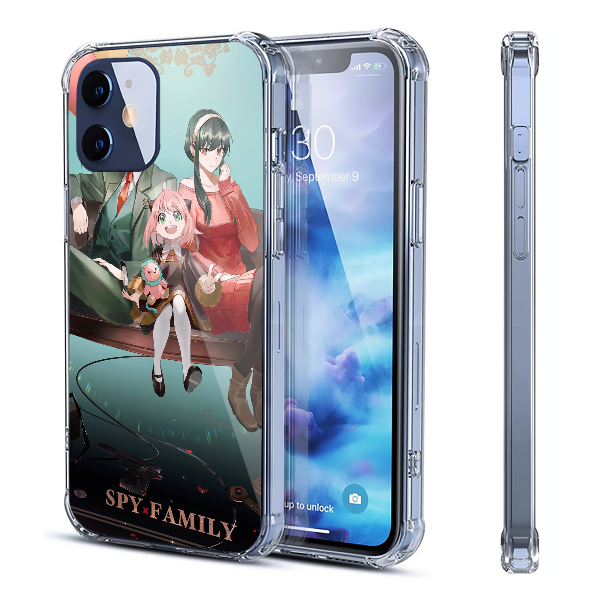 （画像用） SPY×FAMILY间谍家家酒 【iPhone 12シリーズ対応】透明スマホケース（クリアソフトケース）